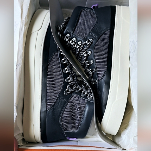 Miz Mooz Alpyne Sneakers Women's size 6.5 Slate Gray Leather NWB Mid/Hi.- New w - Picture 8 of 13